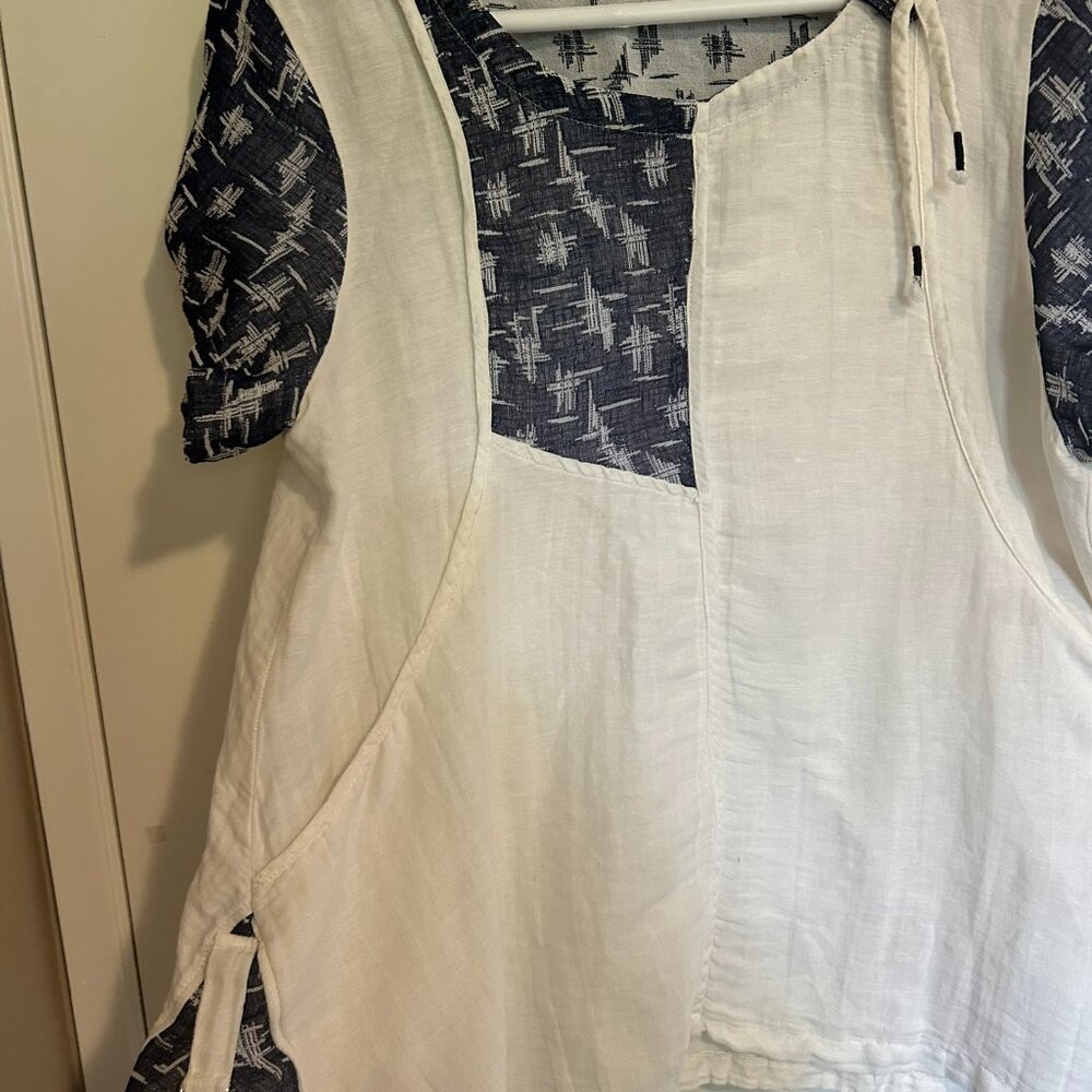 Great nautical Style Top 100% Linin